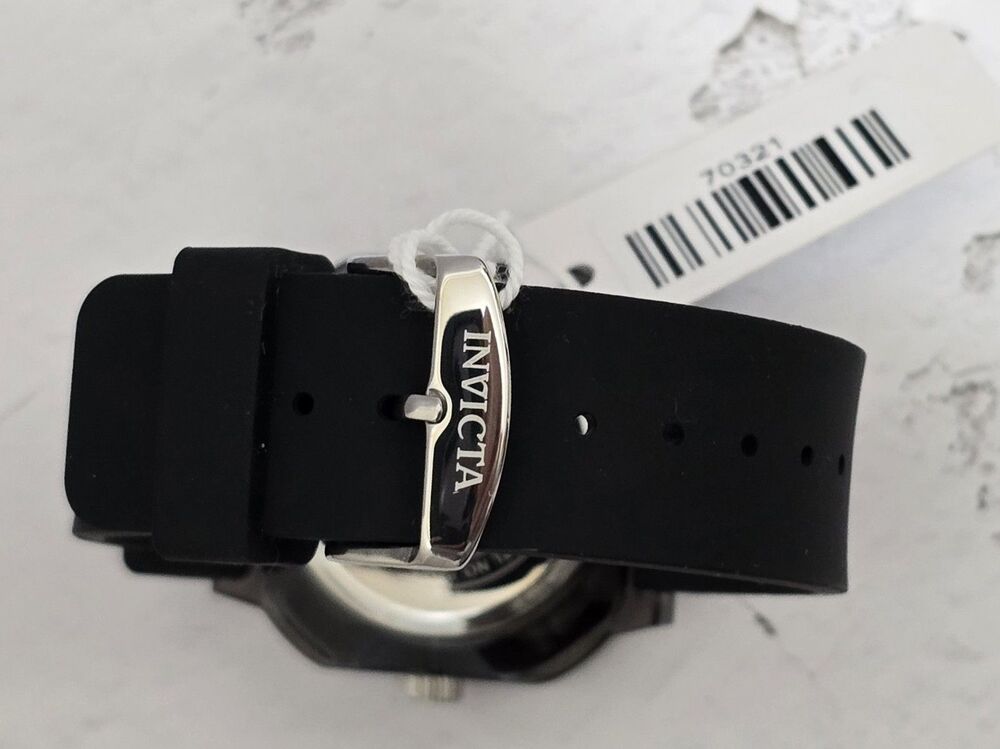 Women's Invicta Celestial Scalenon 39mm Watch White Dial Black 70321 Band New - Picture 5 of 6